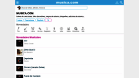 What Musica.com website looked like in 2022 (2 years ago)