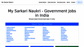What Mysarkarinaukri.com website looked like in 2022 (2 years ago)