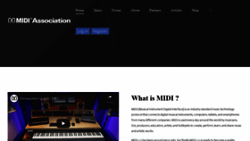 What Midi.org website looked like in 2022 (2 years ago)