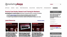 What Marketingsherpa.com website looked like in 2022 (2 years ago)