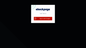 What My.ebackpage.com website looked like in 2022 (2 years ago)