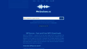 What Mp3juices.cc website looked like in 2022 (3 years ago)