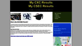 What Mycxcresults.com website looked like in 2022 (2 years ago)