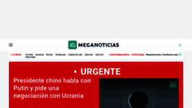 What Meganoticias.cl website looked like in 2022 (2 years ago)