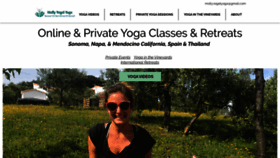 What Mollyvogelyoga.com website looked like in 2022 (2 years ago)