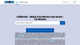 What Movies123.sbs website looked like in 2022 (2 years ago)