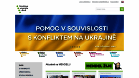 What Mendelu.cz website looked like in 2022 (2 years ago)