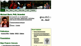 What Michaelbach.de website looked like in 2022 (2 years ago)