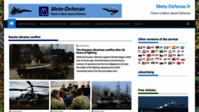 What Meta-defense.fr website looked like in 2022 (2 years ago)