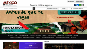 What Mexicoescultura.com website looked like in 2022 (2 years ago)