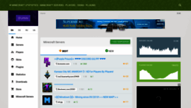 What Minecraft-statistic.net website looked like in 2022 (3 years ago)