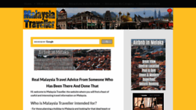 What Malaysia-traveller.com website looked like in 2022 (2 years ago)