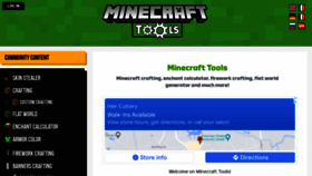 What Minecraft.tools website looked like in 2022 (3 years ago)