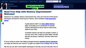 What Memory-improvement-tips.com website looked like in 2022 (2 years ago)