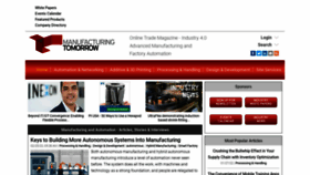 What Manufacturingtomorrow.com website looked like in 2022 (2 years ago)