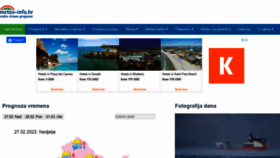 What Meteo-info.hr website looked like in 2022 (2 years ago)