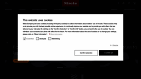 What Miele.co.uk website looked like in 2022 (2 years ago)