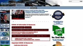 What Monroecounty.gov website looked like in 2022 (2 years ago)