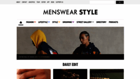 What Menswearstyle.co.uk website looked like in 2022 (2 years ago)