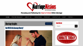What Marriagemissions.com website looked like in 2022 (2 years ago)