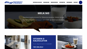 What Melk.no website looked like in 2022 (2 years ago)