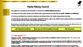 What Mediaratingcouncil.org website looked like in 2022 (2 years ago)