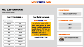 What Mdustudy.com website looked like in 2022 (2 years ago)