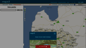 What Maps.lt website looked like in 2022 (2 years ago)
