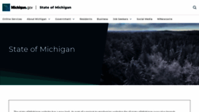 What Mi.gov website looked like in 2022 (2 years ago)