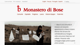 What Monasterodibose.it website looked like in 2022 (2 years ago)