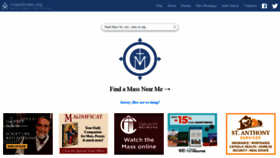 What Masstimes.org website looked like in 2022 (4 years ago)
