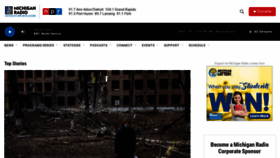 What Michiganradio.org website looked like in 2022 (2 years ago)