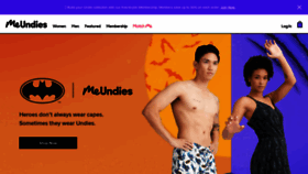What Meundies.com website looked like in 2022 (2 years ago)