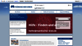 What Maerkischer-kreis.de website looked like in 2022 (2 years ago)