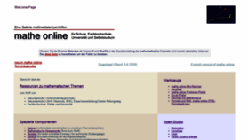 What Mathe-online.at website looked like in 2022 (2 years ago)