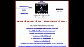 What Militarycac.com website looked like in 2022 (3 years ago)