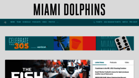 What Miamidolphins.com website looked like in 2022 (2 years ago)