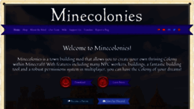 What Minecolonies.com website looked like in 2022 (2 years ago)