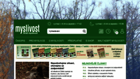 What Myslivost.cz website looked like in 2022 (2 years ago)