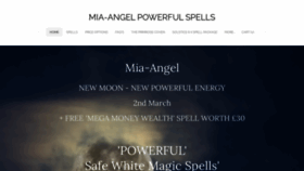 What Mia-angel.co.uk website looked like in 2022 (2 years ago)
