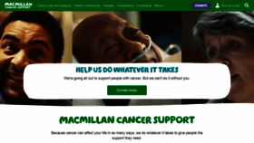 What Macmillan.org.uk website looked like in 2022 (4 years ago)