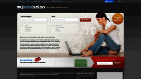 What Mylocalsalon.com website looked like in 2022 (2 years ago)