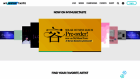 What Mymusictaste.com website looked like in 2022 (2 years ago)