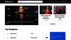 What Musikguru.de website looked like in 2022 (2 years ago)