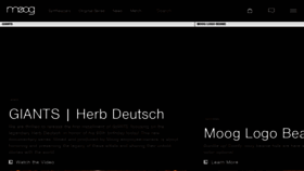 What Moogmusic.com website looked like in 2022 (2 years ago)