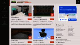 What Minecraftmods.com website looked like in 2022 (2 years ago)