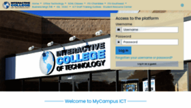 What Mycampus.ict.edu website looked like in 2022 (2 years ago)