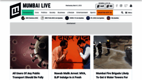 What Mumbailive.com website looked like in 2022 (2 years ago)