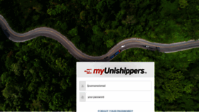 What My.unishippers.com website looked like in 2022 (2 years ago)