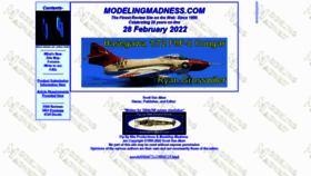What Modelingmadness.com website looked like in 2022 (2 years ago)